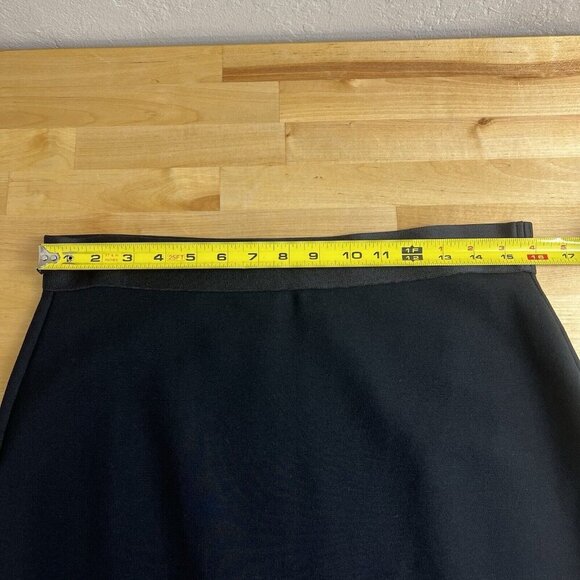 Everlane Pencil Skirt Black Jersey Pull On Career Office Stretch Size Large - Picture 7 of 8